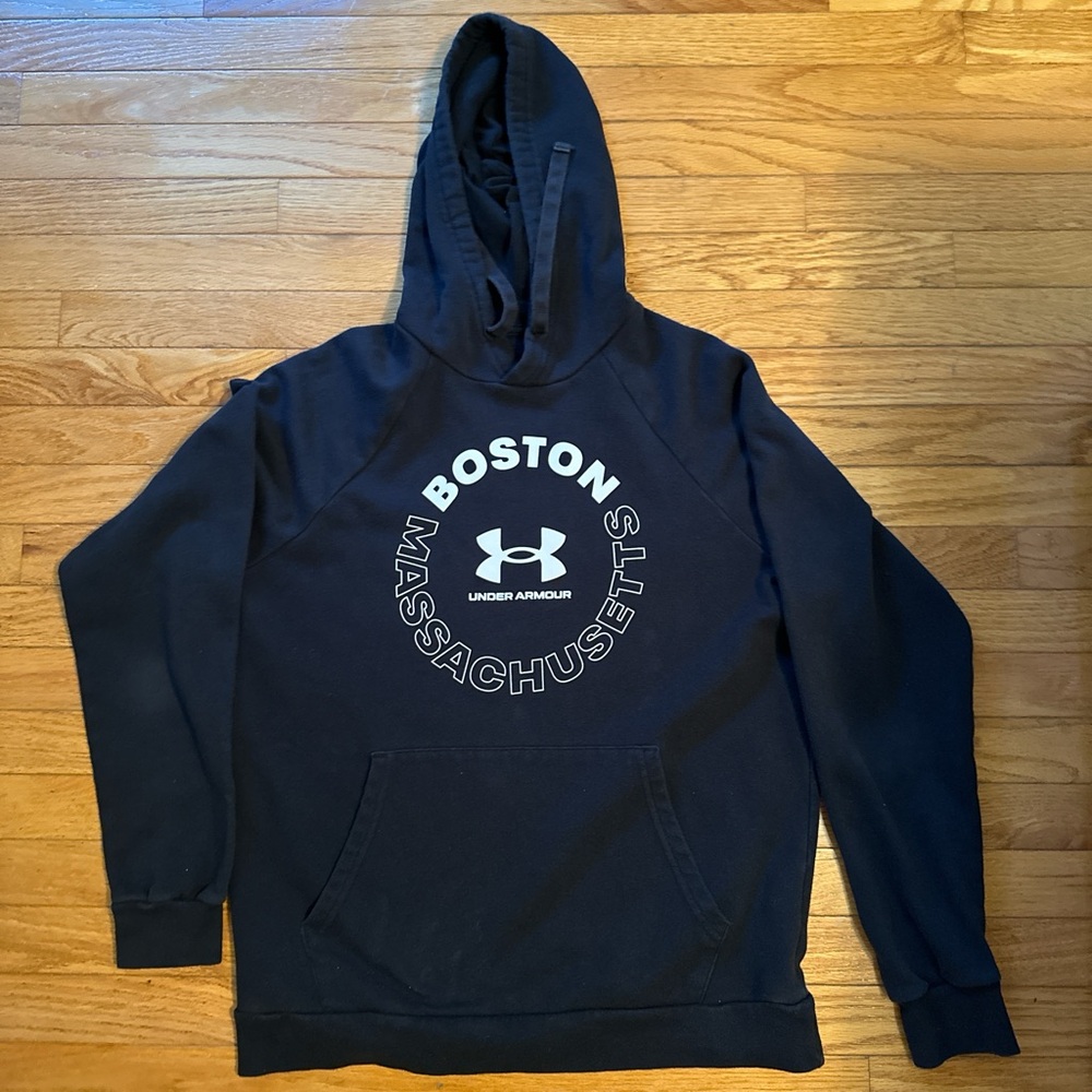 Under Armour Men's Navy Hoodie with Boston Print